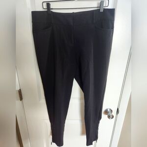 The Limited Drew Fit Black Women's Dress Pants with Ankle Zipper Size 12 Regular